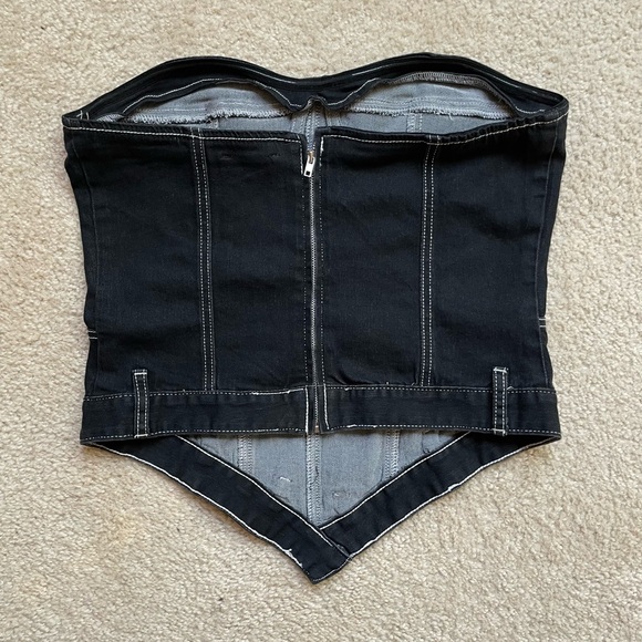 Fashion Nova Black Strapless Corset Top - Picture 6 of 6